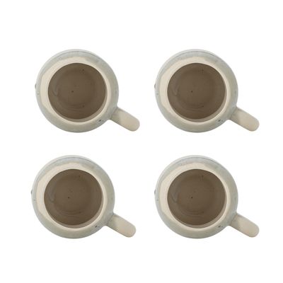 Bloomingville Luna Kopp, Blå, Stengods Ø9xH10 cm, Set om 4