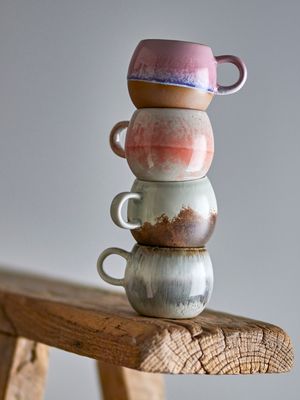 Espressokopp Orange Stengods Paula | Bloomingville