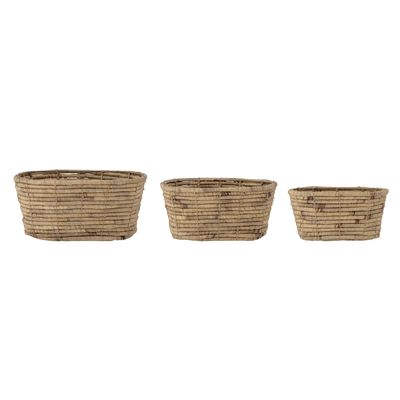 Barba Korg Natur Vattenhyacint H20cm Set om 3 Bloomingville