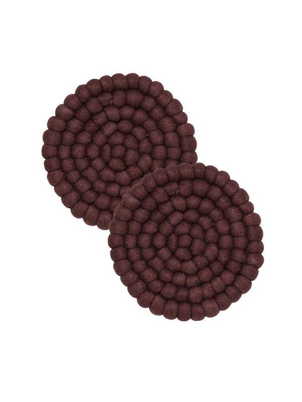 Svanefors Nisha Underlägg 2-pack Vinröd 20 cm