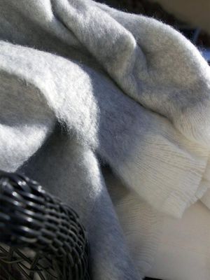 Svanefors Elva Pläd Grå 130x170 cm