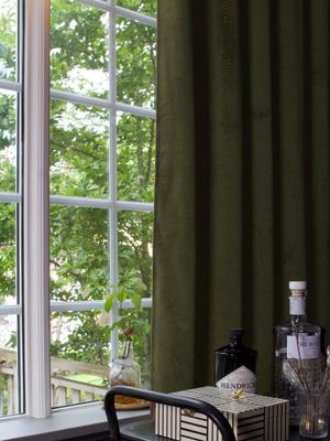 Svanefors Estelle Gardin 2-pack Mossa 135x320 cm