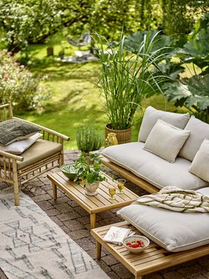 Cesano Lounge set Natur Akacia L90 cm Set om 3 Bloomingville