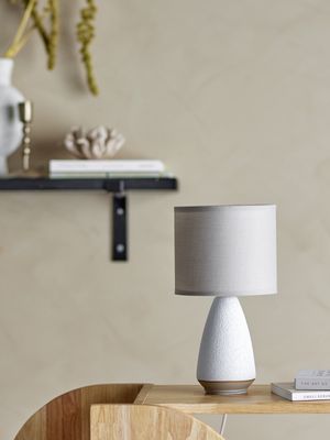 Paprica Table lamp Vit Stengods Ø15cm Bloomingville