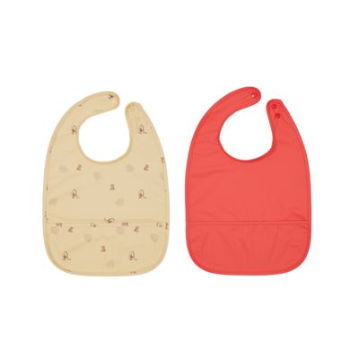 Förkläde Smör/Körsbärsröd Återvunnen Polyester OYOY MINI