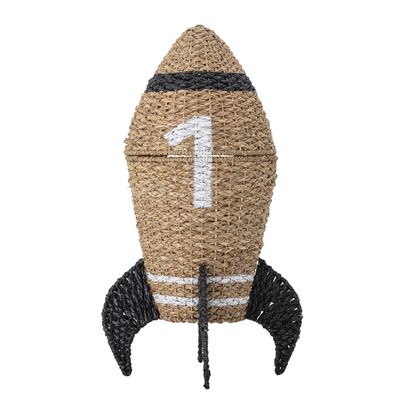 Cosmina Korg m/lock Natur Sjögräs Ø40 cm Bloomingville Mini