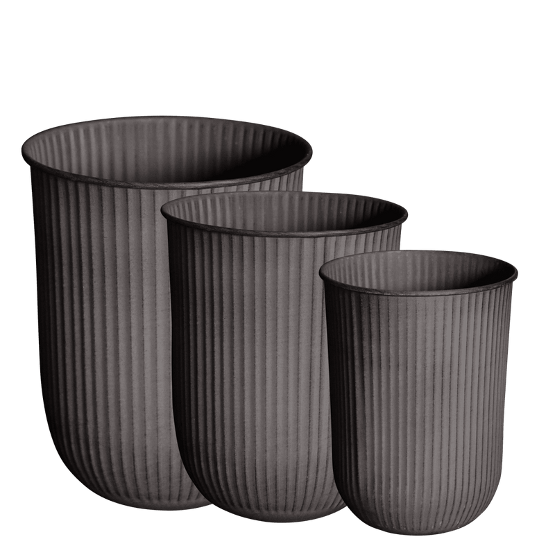 DBKD Out Stripe Pot 3-set Brun