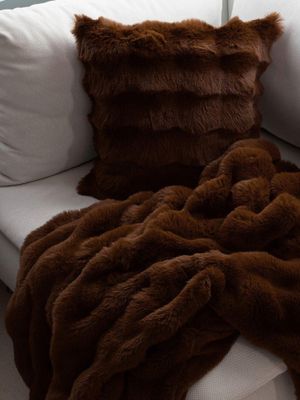 Svanefors Lana Pläd Mörkbrun 120x150 cm