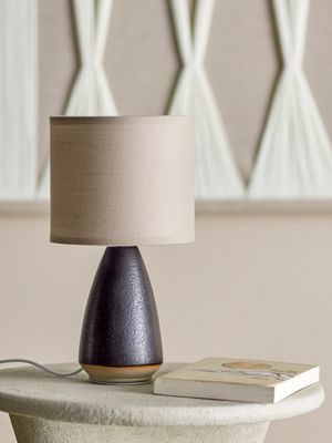 Bordslampa Svart Stengods Paprica | Bloomingville