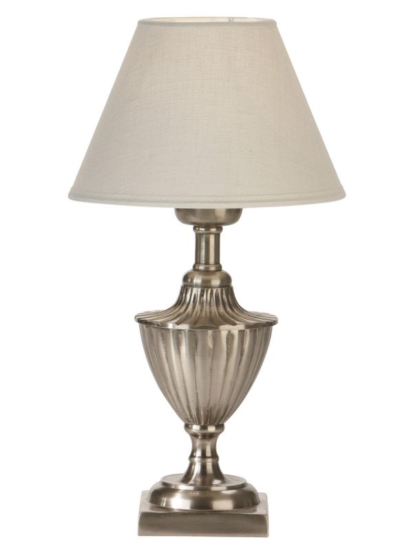 Pollino Bordslampa med lampskärm 33cm Silver | PR Home