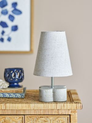 Bloomingville Foglio Bordslampa, Natur, Polyresin Ø16xH28,5 cm