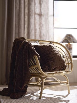 Svanefors Luna Kudde Mörkbrun 50x50 cm