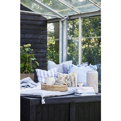 Lene Bjerre Filisa Kudde Grå Linne 60x60 cm