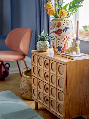 Ljusstake Brun Stengods Mamie Set om 2 | Bloomingville