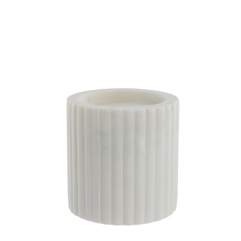 Eliana Ljusstake Vit Marmor H10 cm Lene Bjerre