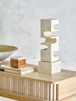 Bloomingville Hallam Dekoration, Vit, Polyresin L10xH34xW10 cm