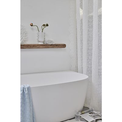 Lene Bjerre Eloise Duschdraperi Benvit Polyester