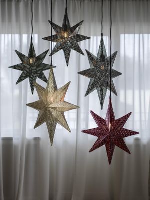 PR Home Capella Stjärna Svart nickel 50cm