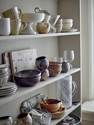 Skål på fot Vit Marmor Eris | Bloomingville