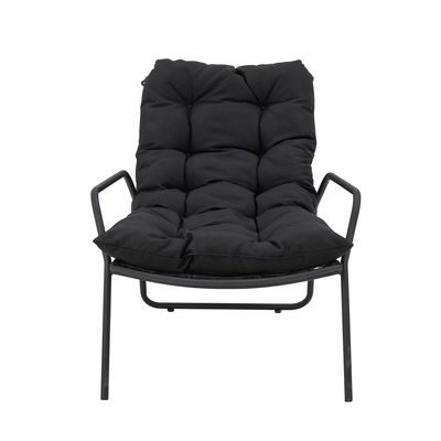 Boel Solstol med pall Svart Metall H77cm Set om 2 Bloomingville