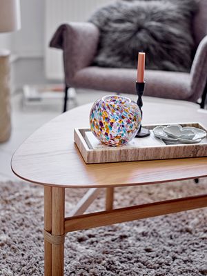 Värmeljushållare Orange Glas Vidia | Bloomingville