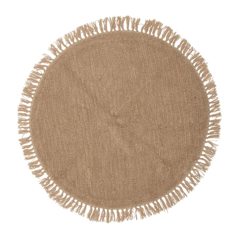 Lenea Matta Brun Ull Ø110cm Bloomingville