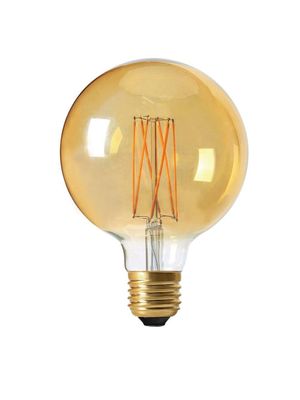 PR Home Elect LED Filament Globe Gold 125mm