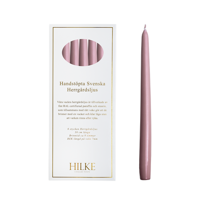 Hilke Collection Herrgårdsljus - Rosa Metallic