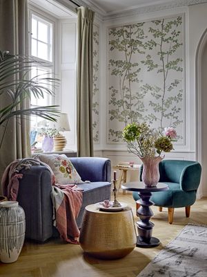 Ruperta Loungefåtölj Grön Polyester H70cm Bloomingville Creative
