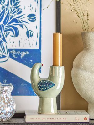 Ljusstake Blå Stengods Trudy | Bloomingville
