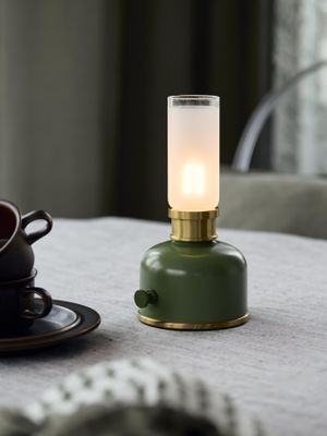 PR Home Frida Bordslampa Grön 11x22cm