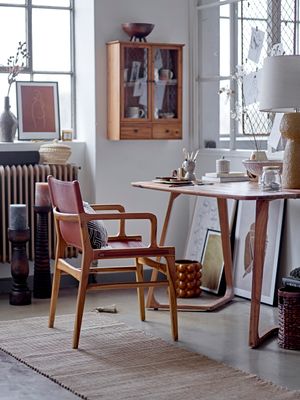 Fåtölj Brun Läder Ollie | Bloomingville