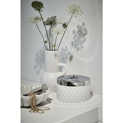 Lene Bjerre Portia Burk Vit Keramik H9 cm