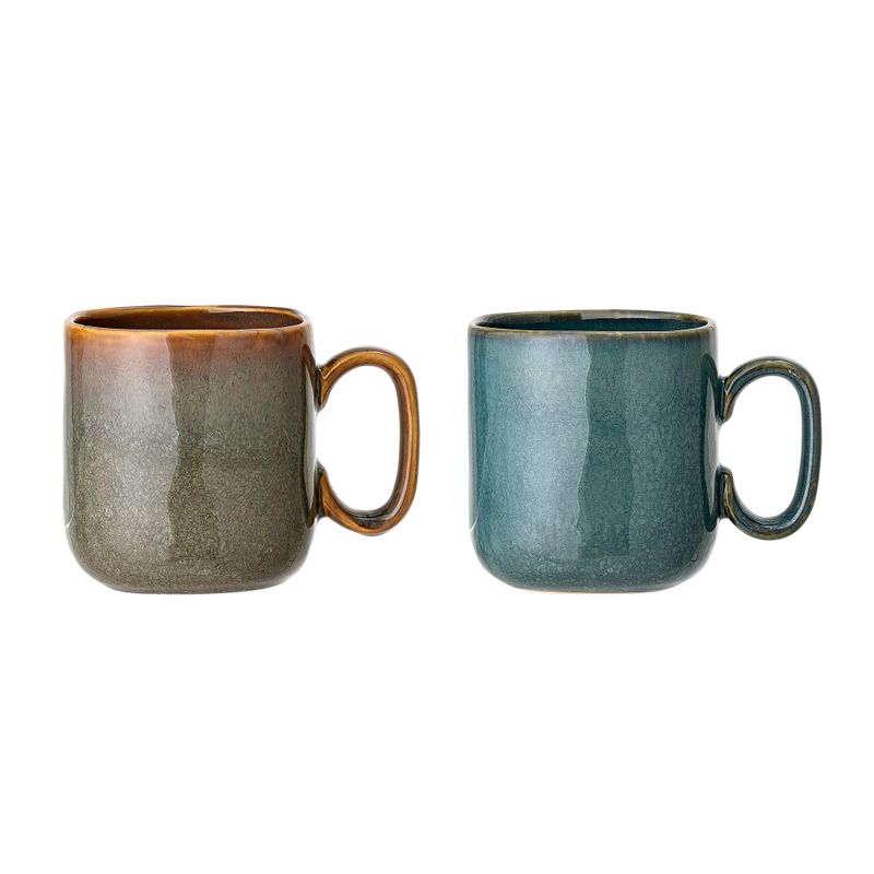 Mugg Grön Stengods Aime 2-pack | Bloomingville