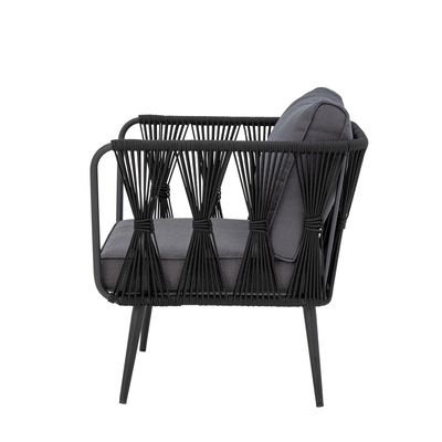Fåtölj Svart Metall Pavone Fire-resistant | Bloomingville