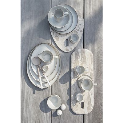 Lene Bjerre Amera Bricka Vit Stengods 40x30 cm