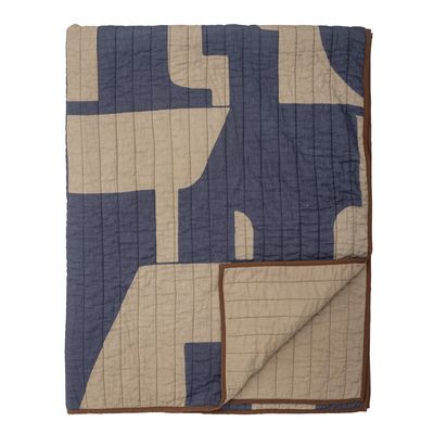 Roosi Täcke Blå Cotton OEKO-TEX® L150cm Bloomingville