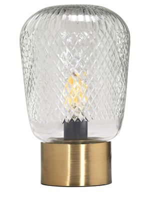 Juliette Bordslampa Klar/mässing 21cm Klar | PR Home