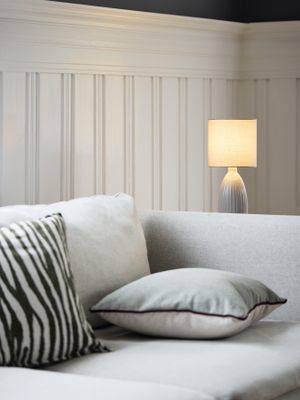 Uno bordslampa Grå 37cm Ljusgrå | PR Home