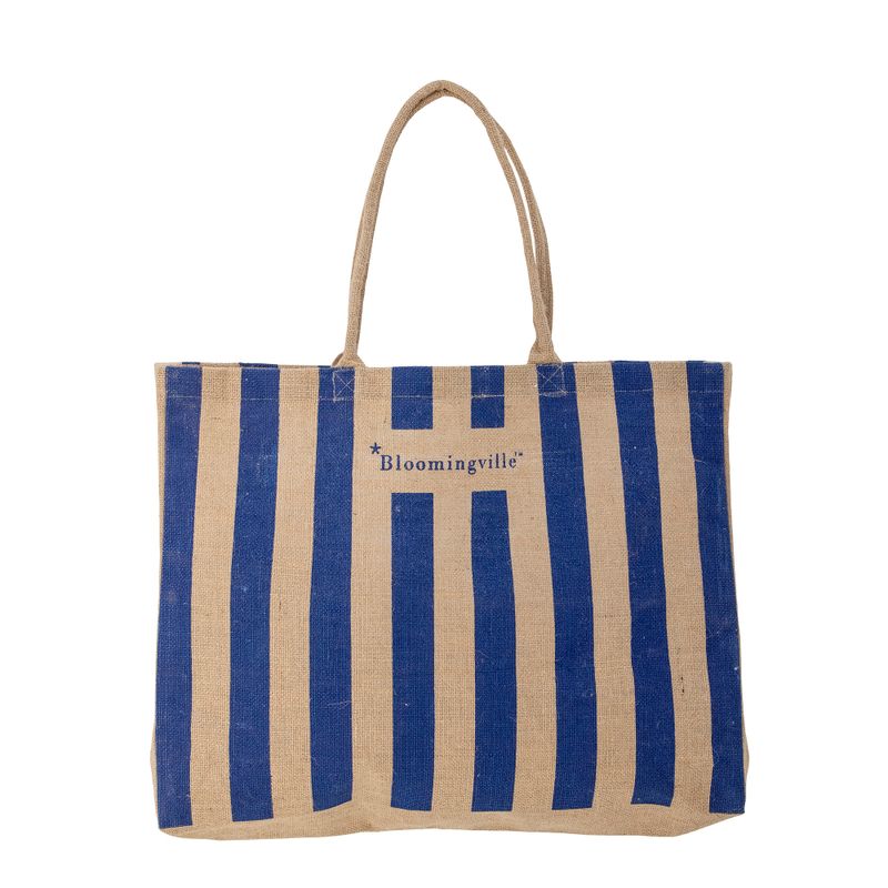 Shoppingväska Blå Jute Bergamo | Bloomingville