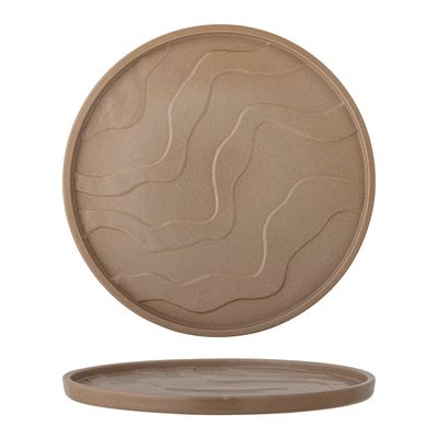 Bricka Brun Stengods Noria | Bloomingville