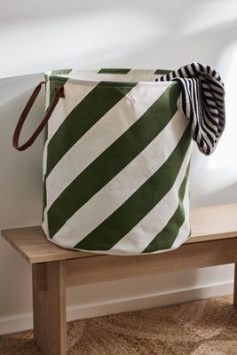 OYOY Sakki Förvaringskorg Olivgrön Polyester