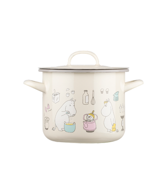 Muurla Emaljgryta med lock 2,5 L