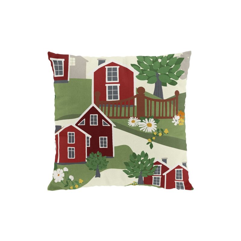 Katthult röd kuddfodral Arvidssons Textil