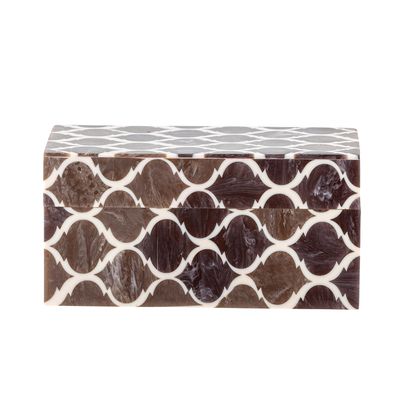 Låda med lock Brun Resin | Bloomingville Creative