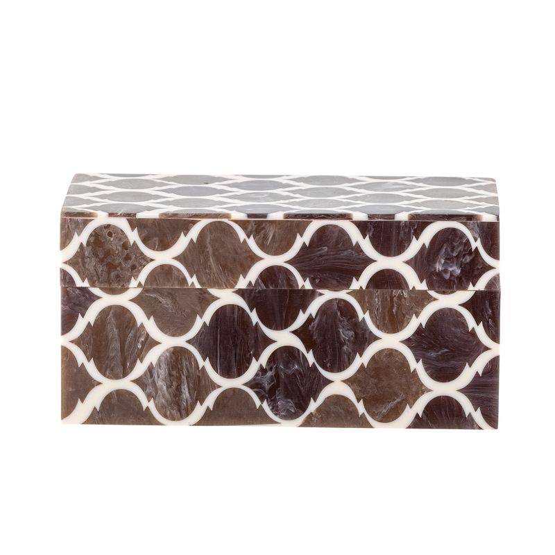 Låda med lock Brun Resin | Bloomingville Creative