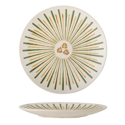 Heikki Serveringstallrik Grön Stengods Ø35cm Bloomingville