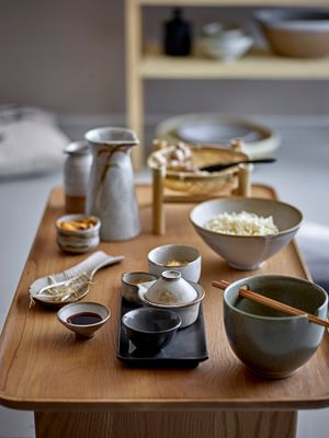 Sushiset Vit Stengods Masami Set om 5 | Bloomingville