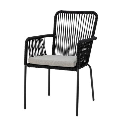 Matsalsstol Svart Metall Santino | Bloomingville
