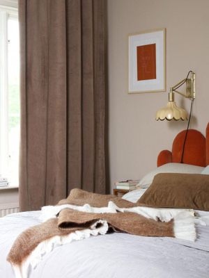 Svanefors Estelle Gardin 2-pack Nougat 135x280 cm